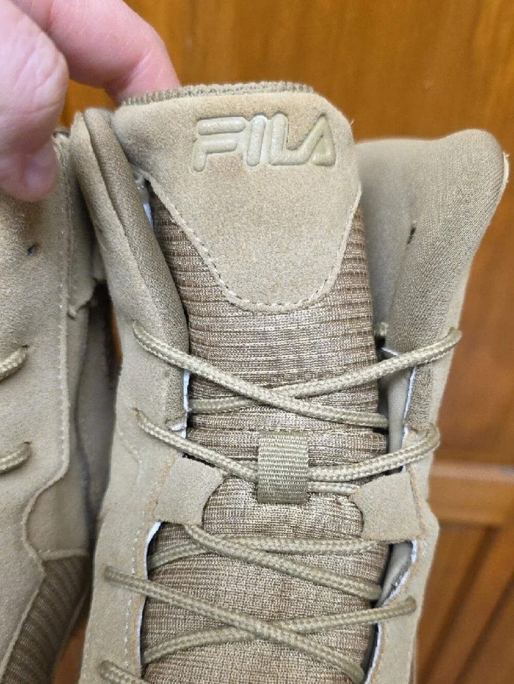 FILA Chastizer SR Men's Tactical Slip Resistant Work Boots Size 12 Tan NEW
